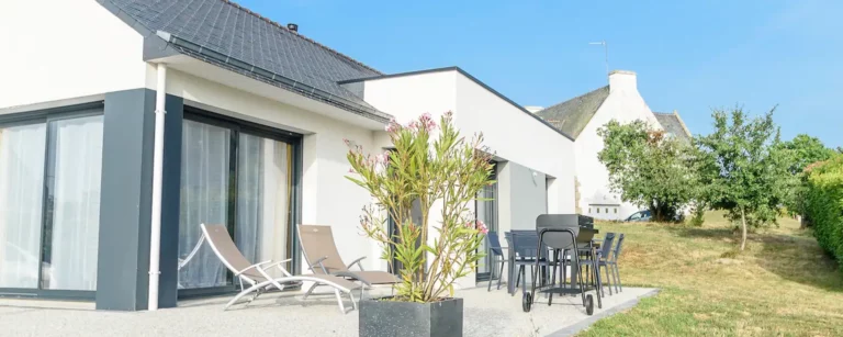 Terrasse extérieure de la location des 7 îles à Baden