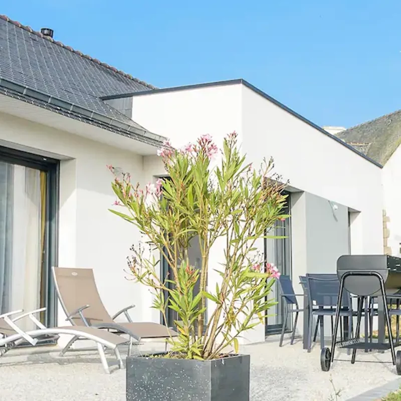 Terrasse extérieure de la location des 7 îles à Baden