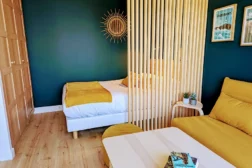 Vue chambre du studio : Glazik