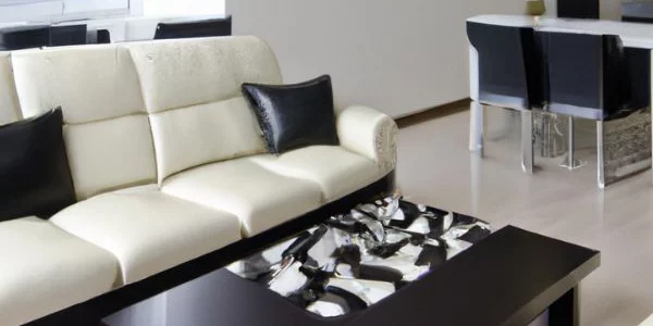 Photo-actu-location-concept-debuter-airbnb-600x600px Vue salon et salle à manger décoration noir et blanc